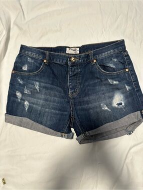 One Teaspoon Roll-Cuff Jean Shorts